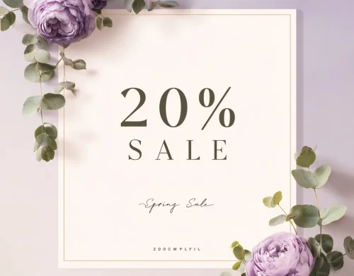 Весенняя скидка 20% на избранные шаблоны