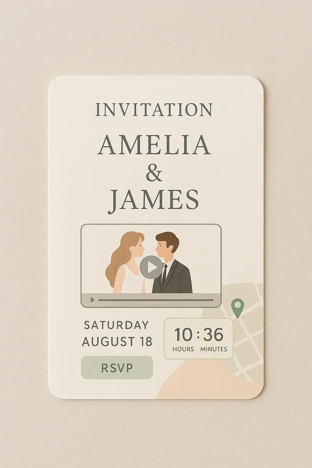 Интерактивные элементы свадебного приглашения