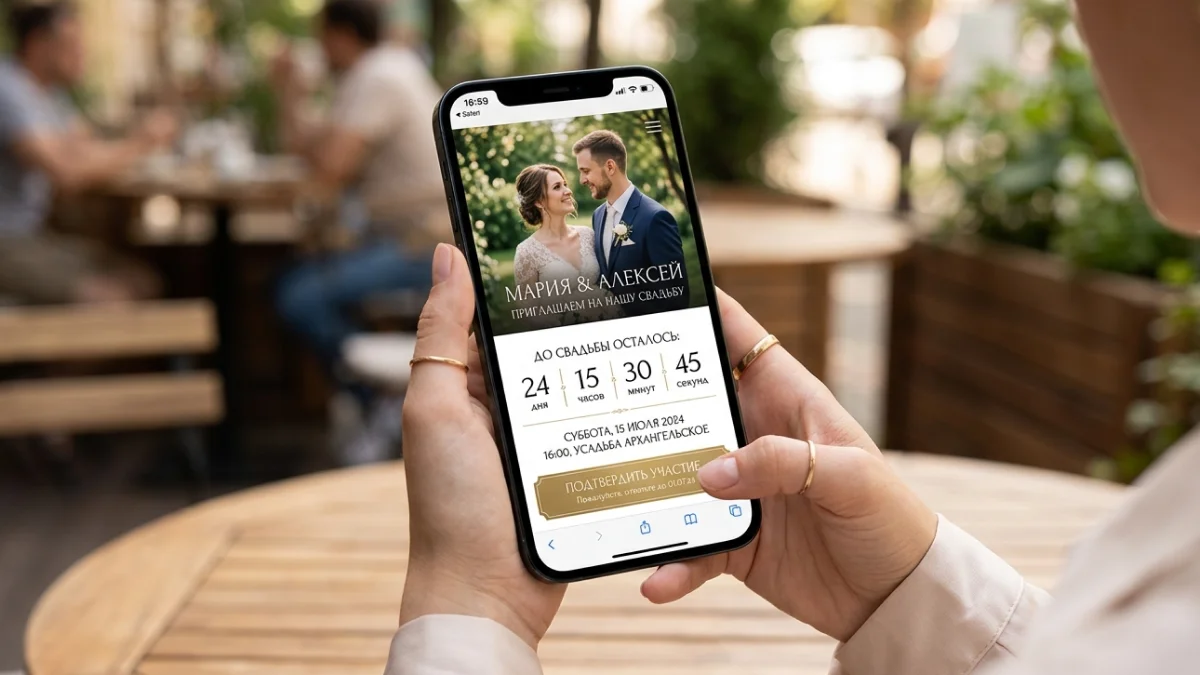 Сайт-приглашение на свадьбу: функциональный формат